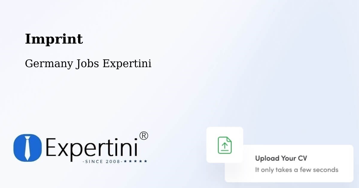 Imprint – Hermsdorf - Germany Jobs Expertini